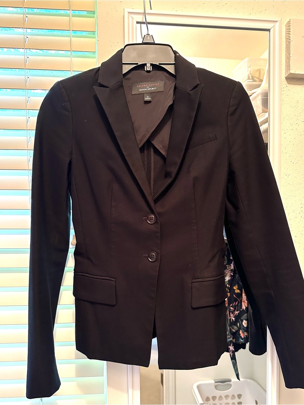 Roland Mouret for Banana Republic Black Tailored Blazer